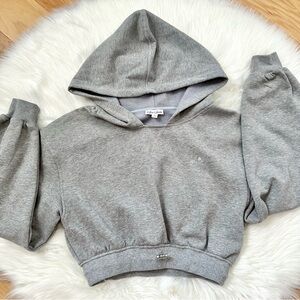 For Love & Lemons Josie Cropped Hoodie Size Small